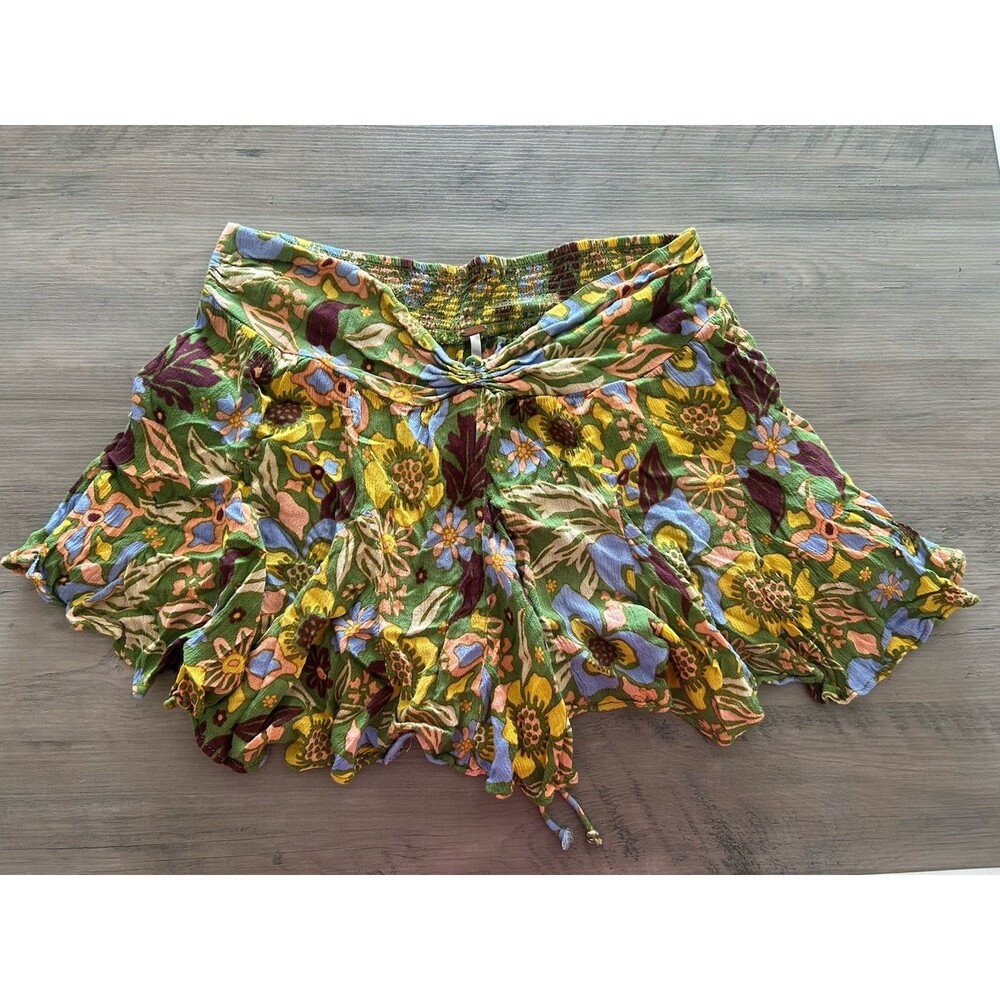 Free People Ellie Mini Skort Ivy Combo Boho Skirt Forest Fairy Size S